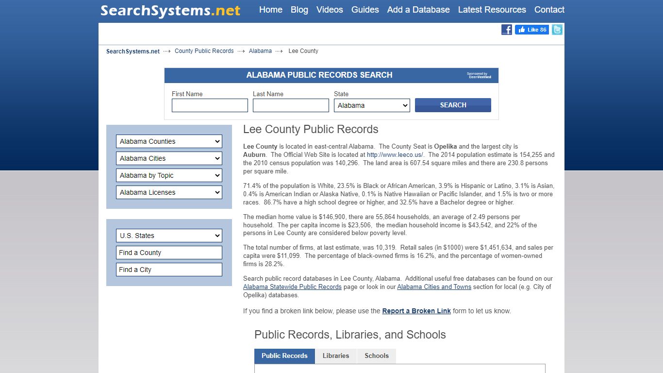 Lee County Criminal and Public Records